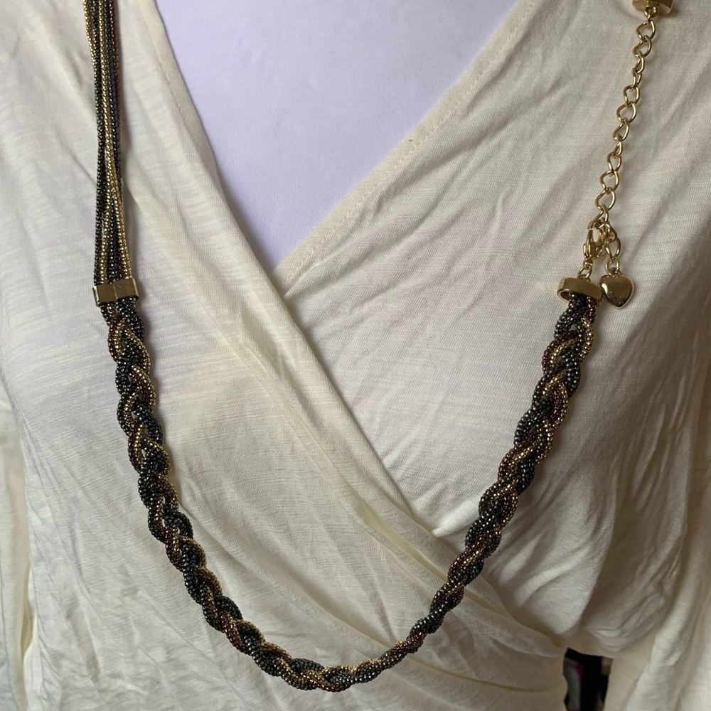 Multi colored metal chain belt - Picture 4 of 6